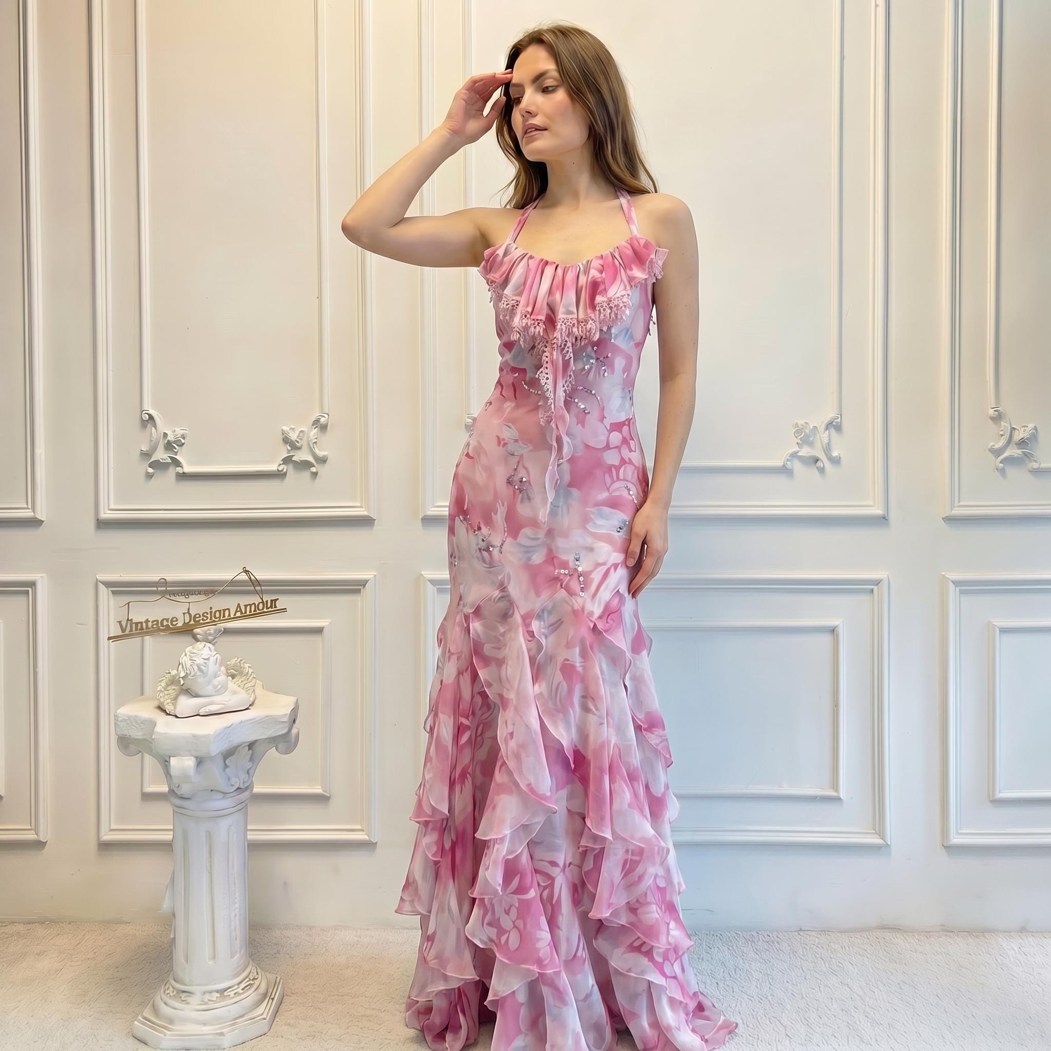 green emerald velvet dress Pink Rose Corset Lace Dress main image 0