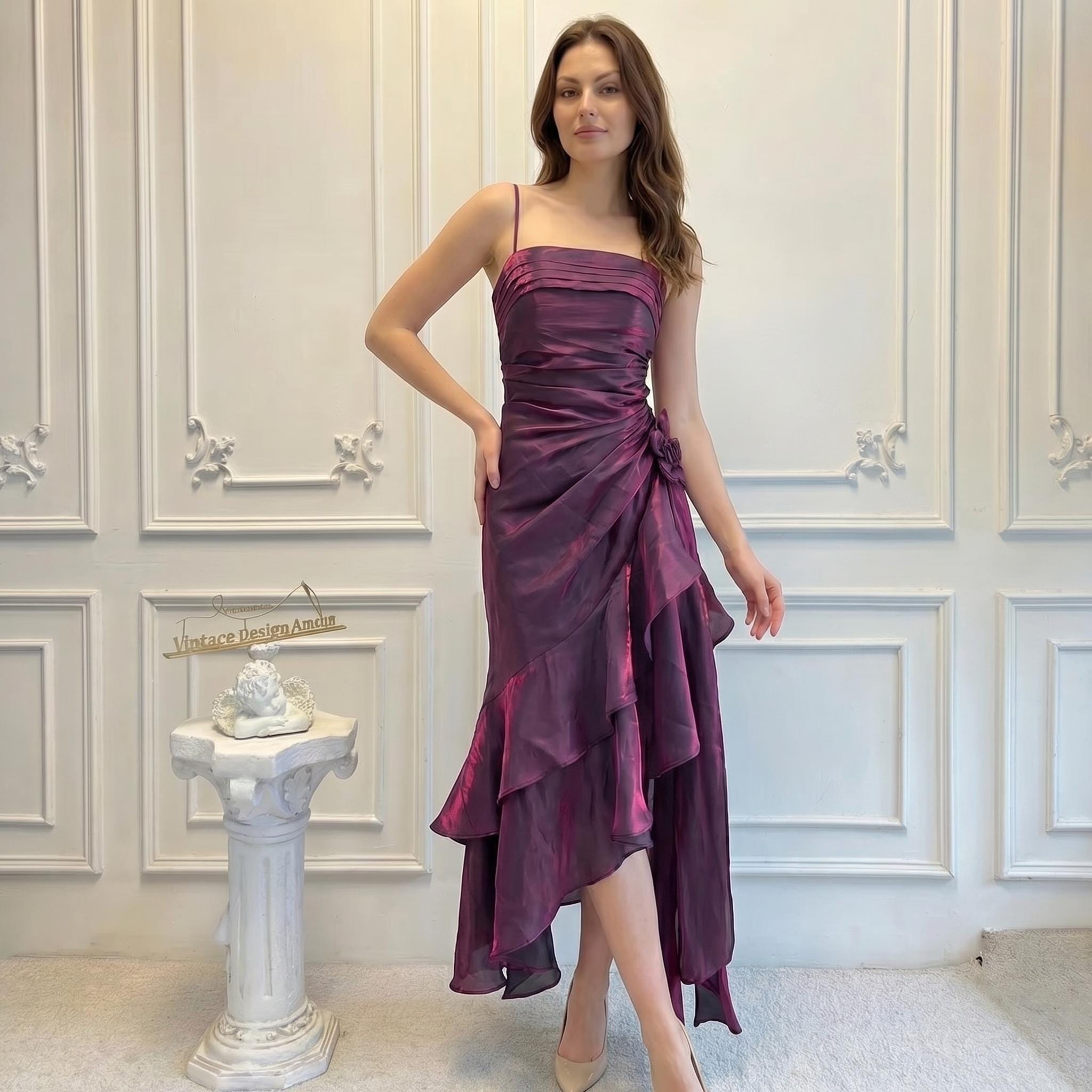 Formal Plum Dress - Etsy
