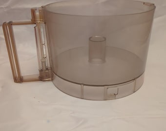 Cuisinart DLC-10E  Food Processor Replacement Parts  Work Bowl Amber Vtg