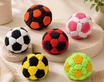 かぎ針編みサッカーボール、ミニフィジェットトイ、デスクアクセサリー、スポーツギフト
