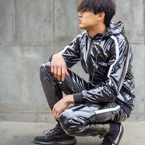 High Gloss Shiny PVC Pants with or without crotch zip and Soft-Touch Inner Lining image 5