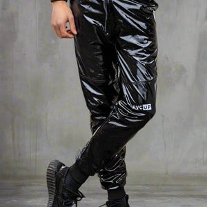 High Gloss Shiny PVC Pants with or without crotch zip and Soft-Touch Inner Lining image 2