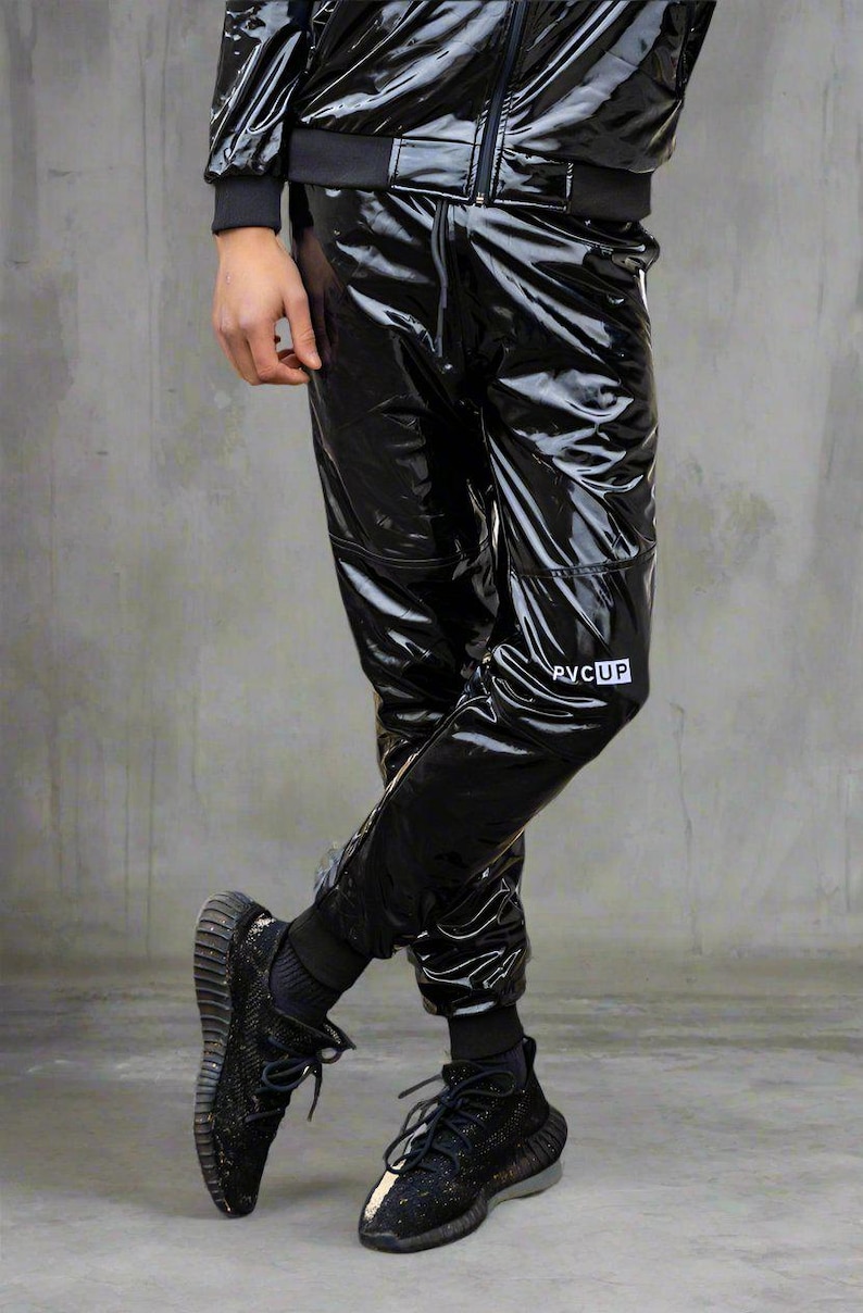 High Gloss Shiny PVC Pants with or without crotch zip and Soft-Touch Inner Lining image 2