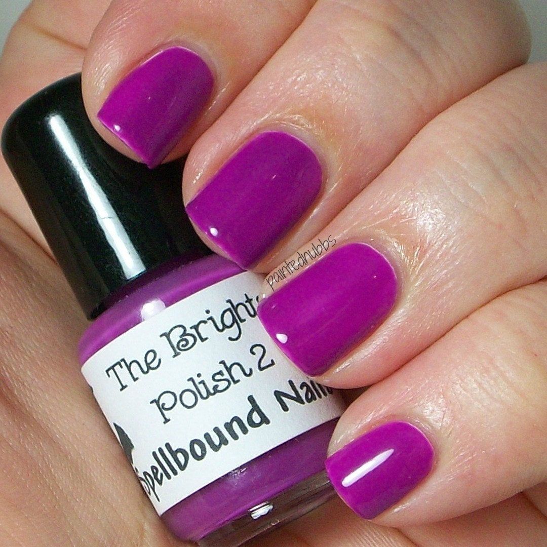 Grape Graffiti Neon Purple Creme Nail Polish - Etsy Grape Graffiti Neon Purple Creme Nail Polish - Etsy