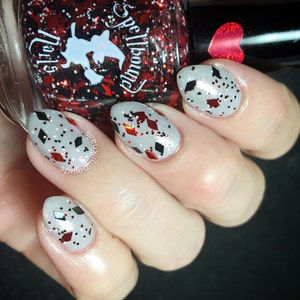 Rev Up Your Harley Custom Birthday Glitter Topper Nail Polish image 1