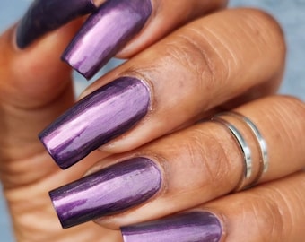 Purple pearl indie nail polish - Spellbound Nails All in Your Head