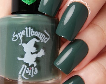 Salamander - Vernis à Ongles Crème Vert Foncé