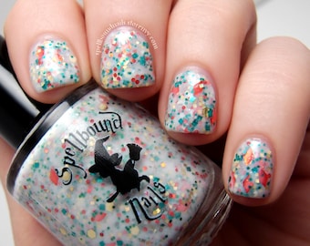 Right Jolly Old Elf - Christmas holiday glitter indie jelly nail polish
