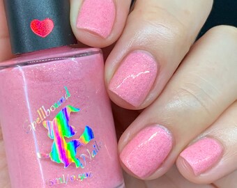 Afrodita – Esmalte de uñas rosa brillante que brilla en la oscuridad