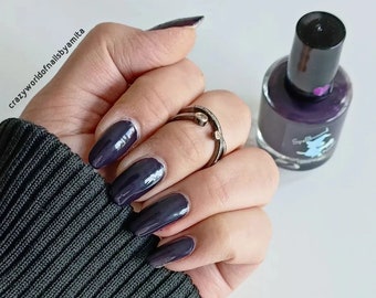 Velvet - Vernis à ongles crème violet foncé