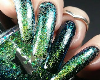 Wake n Bake -  color shifting flake glitter indie nail polish