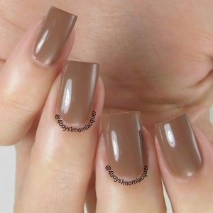 Morning Coffee - Custom Sepia Brown Creme Nail Polish