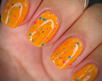 Tiger Lily - custom orange crelly nail polish