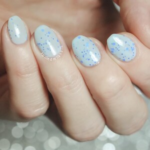 Hare-Brained - Pastel Blue Easter Egg Glitter Crelly Nail Polish