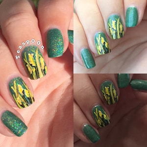 Green holographic indie nail polish - Spellbound Nails Harvest Festival