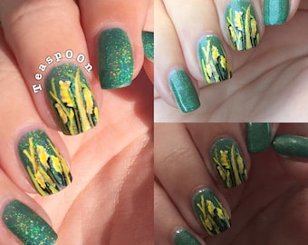 Green holographic indie nail polish - Spellbound Nails Harvest Festival