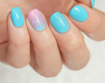 Whirlpool - Custom Galaxy Blue Creme Nail Polish