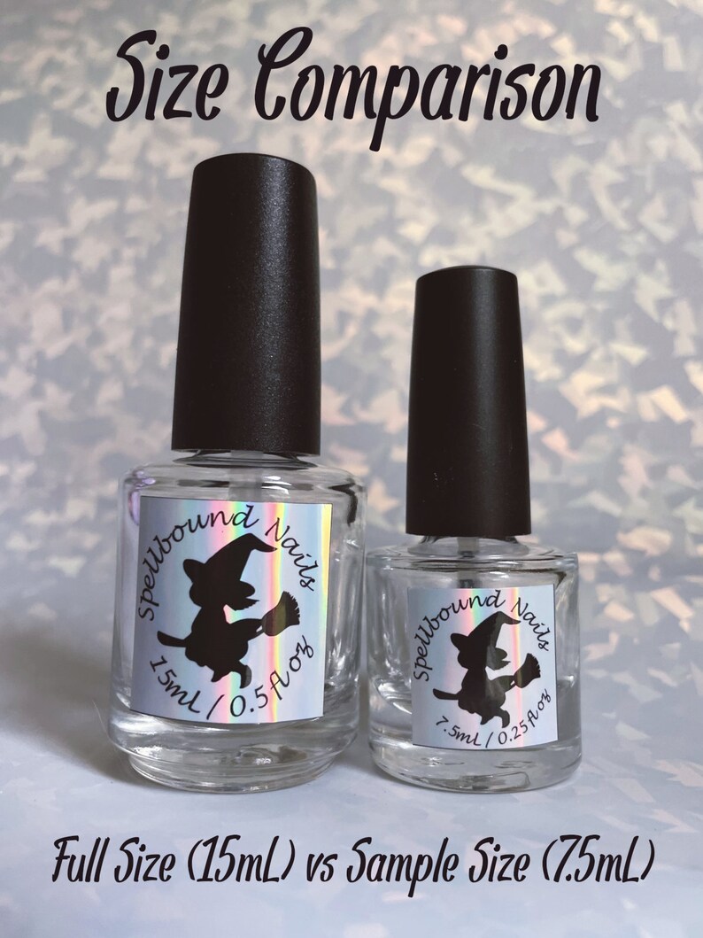 Rev Up Your Harley Custom Birthday Glitter Topper Nail Polish image 2