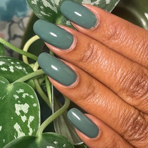 Hunter green creme indie nail polish - Spellbound Nails Farmers Market