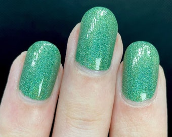 Harvest Festival with optional scent - custom evergreen holo holographic nail polish