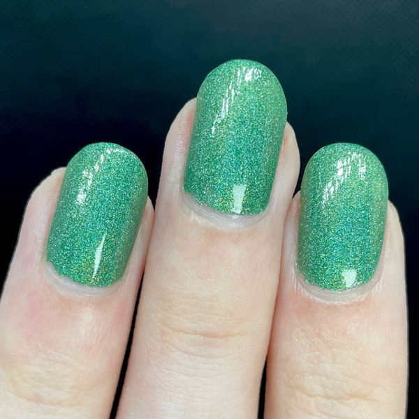 Harvest Festival with optional scent - custom evergreen holo holographic nail polish