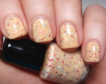 Parchment & Lace - Ivory Valentine's Day Glitter Crelly Nail Polish