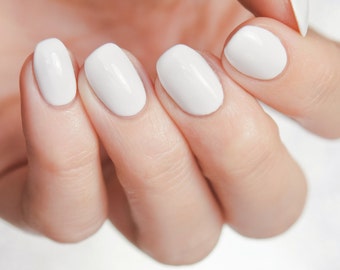 White creme indie nail polish - Spellbound Nails Milky Way