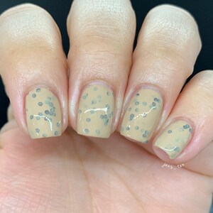 Beige crelly brown glitter indie nail polish - Spellbound Nails I Did It All for the Cookie