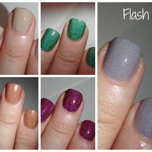 Fall Blogger Collab Collection with optional scents holographic fall custom nail polish zdjęcie 2