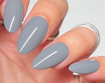 Rainstorm - Cloudy Gray Creme Nail Polish