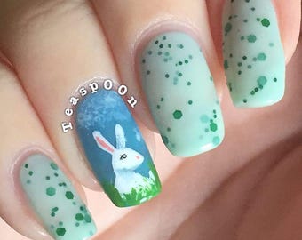 Who Cracked One? - pastel green glitter crelly indie nail polish