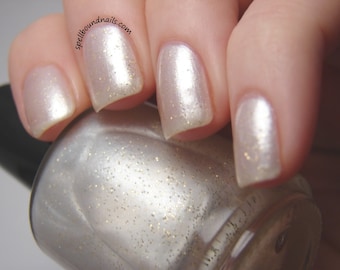 Frosty Elegance - white frost indie nail polish