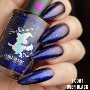 Thanatos - Greek Gods and Goddesses [multi chrome nail polish with chameleon flakies glitter]