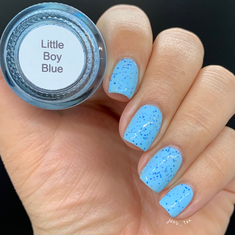 September Blues Rainbow Monthly custom handcrafted nail polish image 6