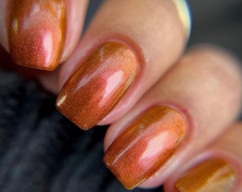 Sun-Baked - Red Orange Yellow Multichrome Nail Polish