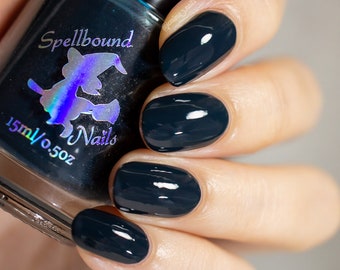 Witching Hour - Dark Blue Teal Creme Nail Polish