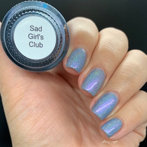 September Blues Rainbow Monthly custom handcrafted nail polish image 8