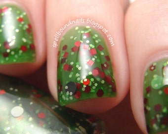 Zombie Guts - Green Jelly Halloween Glitter Nail Polish