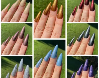 Colección Hanukkah 2026 - Set festivo de 8 piezas, esmaltes de uñas Indie