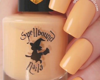 Tangerine Zing - Pastel Peach Orange creme Nail Polish with optional scent