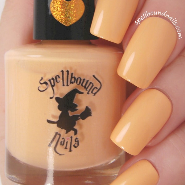 Tangerine Zing - Pastel Peach Orange creme Nail Polish with optional scent