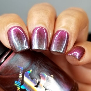 Hera Greek Gods and Goddesses color shifting multi-chrome nail polish purple red blue green image 1