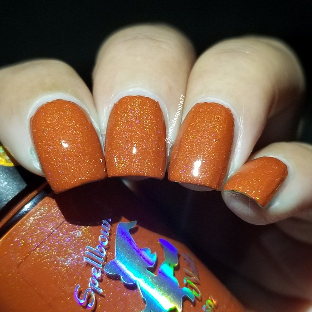April Oranges Custom Rainbow Monthly Orange Multichrome Glitter