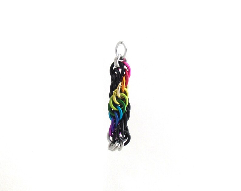 Rainbow DNA Pendant Chain Maille Jewelry Rainbow Jewelry | Etsy