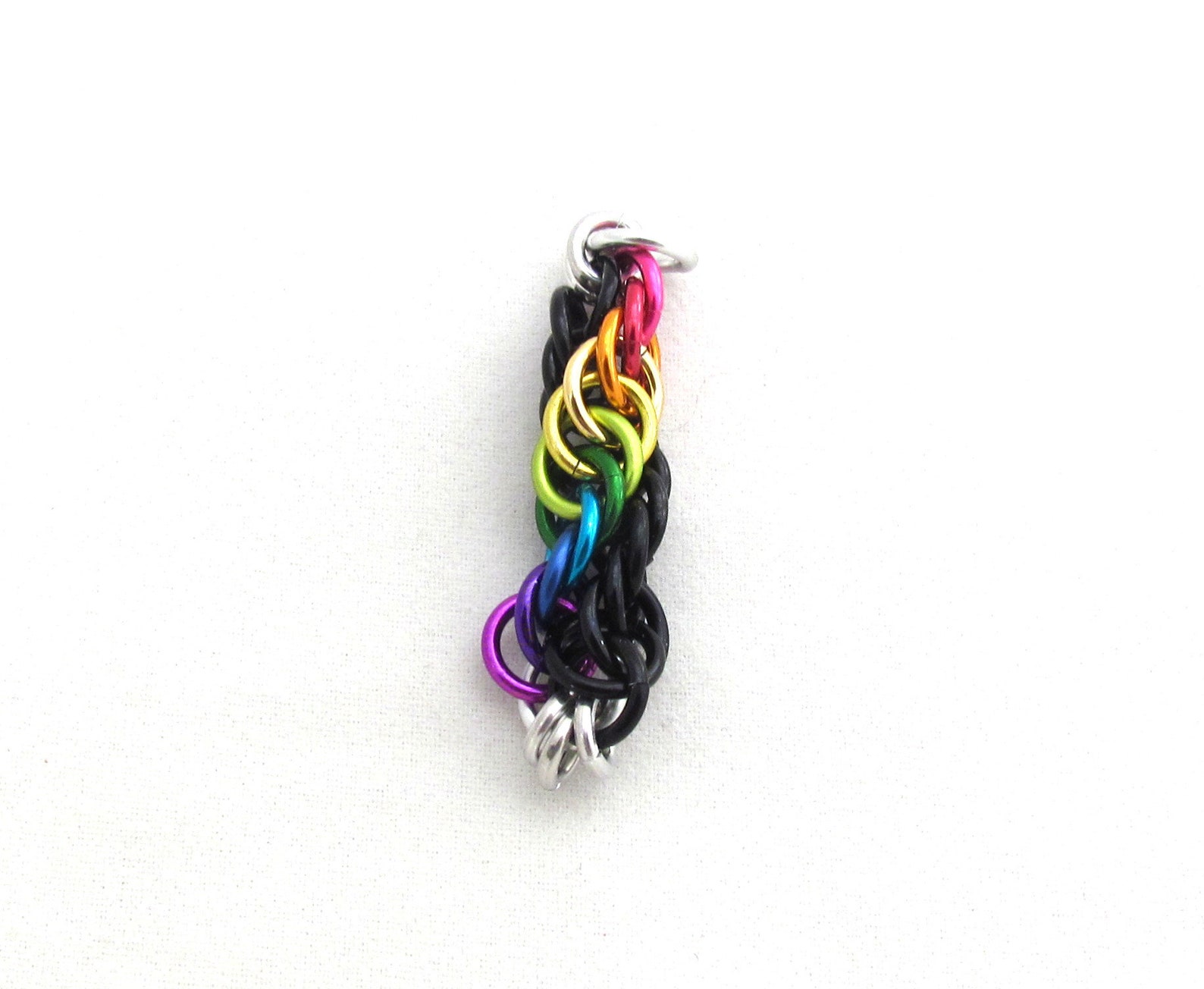 Rainbow DNA Pendant Chain Maille Jewelry Rainbow Jewelry - Etsy