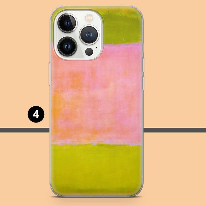 Pode incluir: Uma capa de smartphone com um design abstrato colorido. A capa apresenta uma composi&ccedil;&atilde;o em camadas de faixas horizontais em tons de verde, rosa e laranja. A capa tem uma borda transparente e um recorte para a c&acirc;mera.