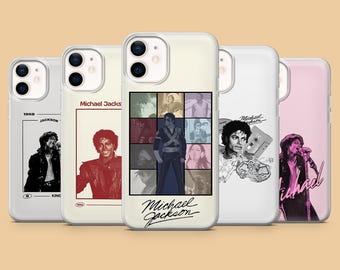 Michael Jackson Inspired Phone Case King of Pop Cover for iPhone 17 16 15 14 13 Samsung S25Ultra S24 S23FE A54 A34 A15 A14 Pixel 9Pro 8A 7A