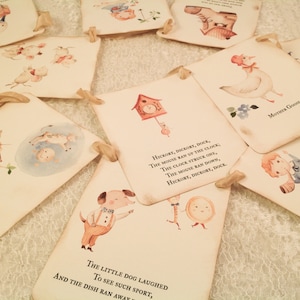 Nursery Rhyme Banner-Humpty Dumpty Storybook Banner-Mother Goose-Baby Shower Decorations image 1