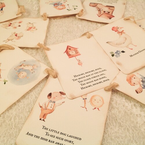Comptine bannière-Humpty Dumpty livre de contes bannière-mère oie-décorations pour baby shower-