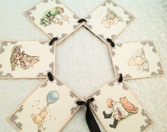 Winnie the Pooh Baby Shower Birthday Banner-Pooh Decorations-Pooh Cards-Pooh Shower Birthday Signs